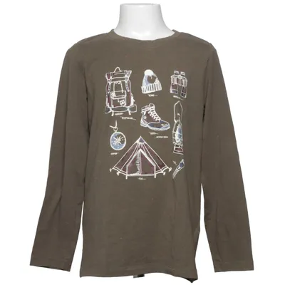 Langærmet t-shirt (Grøn) fra Happy Kids by Tchibo Økologisk bomuld, Viscose