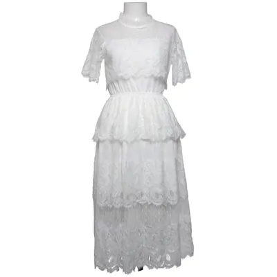 Robe de cocktail (Blanc) de Valleygirl Polyester