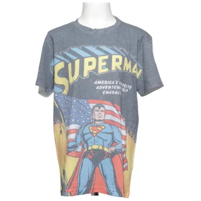 T-shirt (Grå, Flerfarvet) fra Superman Bomuld, Polyester