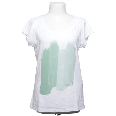 T-shirt (Blanc, Vert) de Aust Coton, Modal