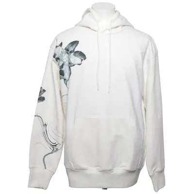 Hoodie (White) from Y-3 Yohji Yamamoto x Adidas Cotton, Elastane, Recycled polyester