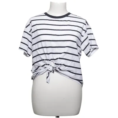 T-shirt (Wit, Zwart) van Bershka_BSKGIRL Katoen