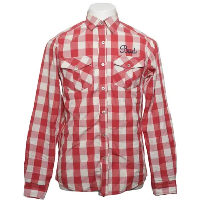 Shirt (Red, White) from PL & CO Casual Attire Cotton