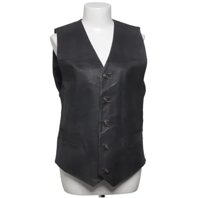 Gilet en cuir (Noir) de Suzy Cuir, Polyester