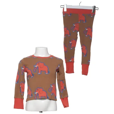 Pajamas (Brown, Red) from Mini Rodini Cotton