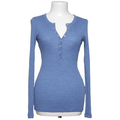 Henley shirt (Blue) from Dilling Merino wool