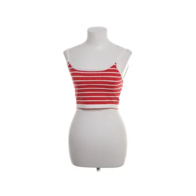 Crop top (Red, White) from Loavies Polyester, Viscose