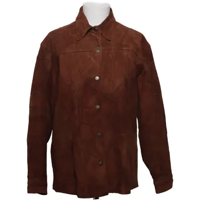 Läderjacka (Brun) Skinn, Polyester