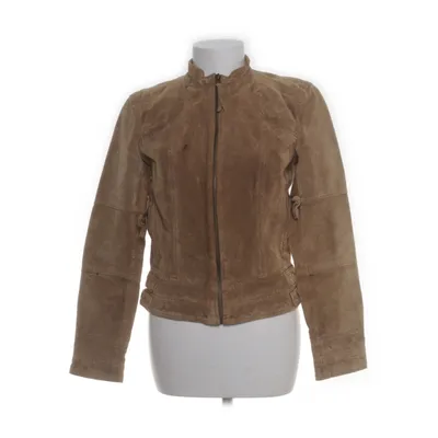 Läderjacka (Brun) från Zara Basic Skinn