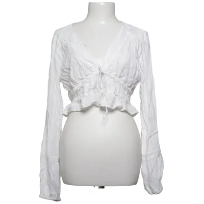 Blouse (Blanc) de Pull & Bear Coton, Viscose