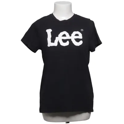 T-shirt (Zwart) van Lee Katoen