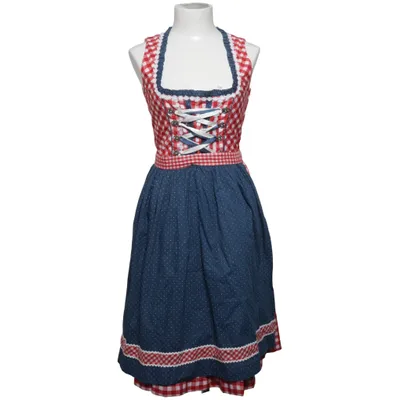 Dirndl (Blue, Red, White) from Alphorn Cotton, Polyester