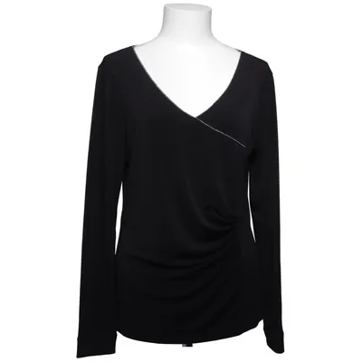 Blouse (Noir) de Sandwich Élasthane, Polyester