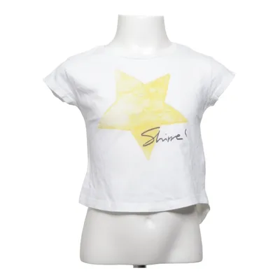 T-shirt (Blanc, Jaune) de Zara Girls Coton