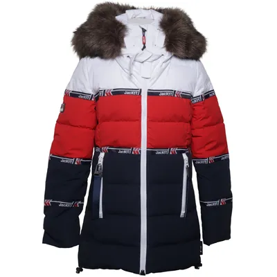 Dunkappa (Blå, Röd, Vit) från Jackie Akryl, Dun, Fjädrar, Polyester