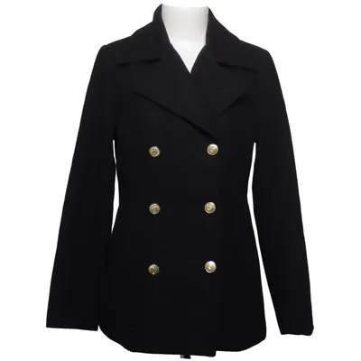 Erwt jas (Zwart) van Ally Bell Polyester, Wol