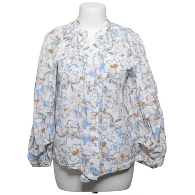 Blus (Vit, Blå, Brun) från Neo Noir Bomull