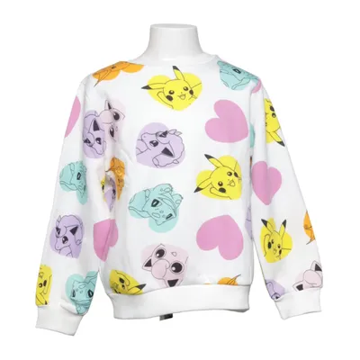 Sweatshirt (Wit, Meerkleurig) van H&M Katoen, Polyester