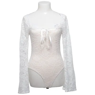 Body (Beige, Hvid) fra Shein Elastan, Polyamid