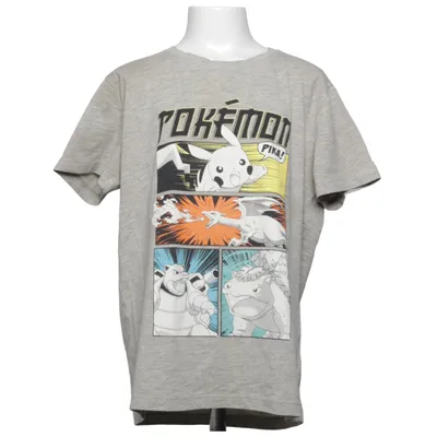 T-shirt (Grå, Flerfärgad) från Pokémon Bomull, Polyester