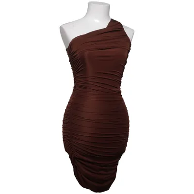 Robe de cocktail (Marron) de Tiger Mist Élasthane, Polyester