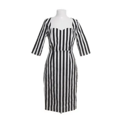 Dress (White, Black) from Collectif Cotton, Elastane
