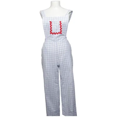 Overalls (Blå, Hvid) fra Gingham Palace Bomuld