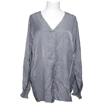 Blouse (Gray) from Cream Polyester, Viscose