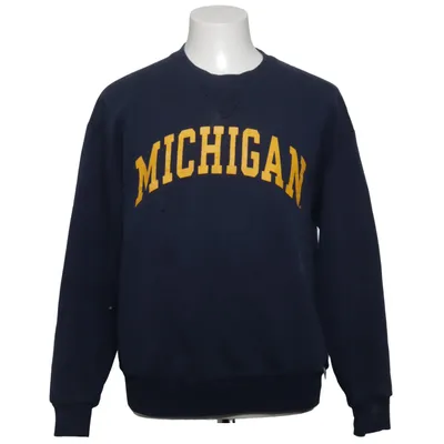 Sweatshirt (Blå, Gul) fra Russell Athletic Bomuld, Polyester