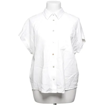 Short sleeve shirt (White) from Sinsay Linen, Viscose