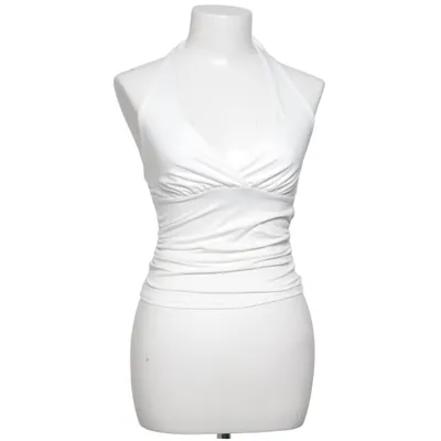 Halternecktopp (Vit) från Romwe Elastan, Polyester