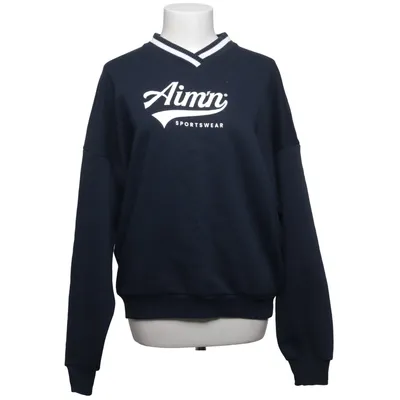 Sweatshirt (Blue, White) from Aim'n Cotton, Polyester