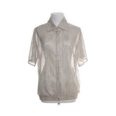 Korte mouwen shirt (Beige, Meerkleurig) van Est'Seven Metallvezel, Polyester