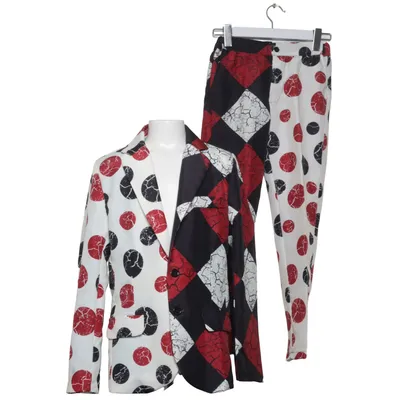 Kostym (Röd, Svart, Vit) från Suitmeister Polyester