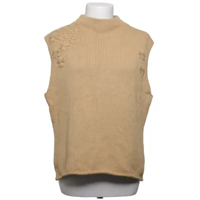Pull sans manches (Beige) de Purdey Acrylique, Coton