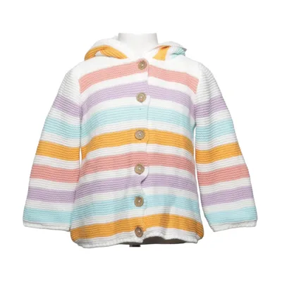 Strickjacke (Weiß, Mehrfarbig) von LC Waikiki Baby Acryl, Polyester