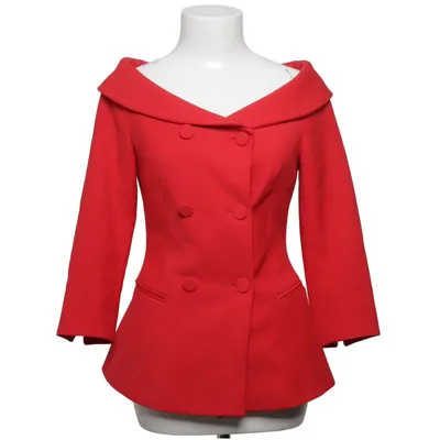 Blazer (Rood) van Zara Basic Elastaan, Polyester, Viscose