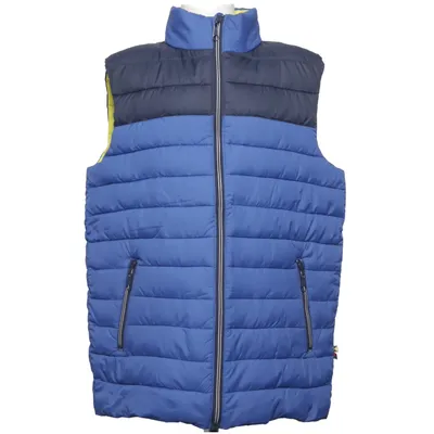 Outer vest (Blue, Gray, Yellow) from Cyrillus Polyester