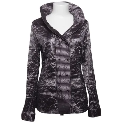 Blouse (Zwart, Lila) van Idea Katoen, Elastaan, Polyamide