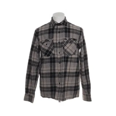 Flannel shirt (Black, White, Beige) from Perzoni Cotton