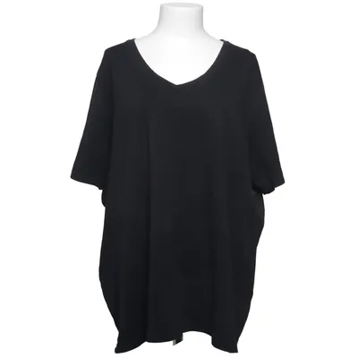 T-shirt (Zwart) van Generous by Lindex Katoen, Elastaan