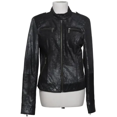 Leather jacket (Black) from Brandalism Cotton, Leather, Polyester