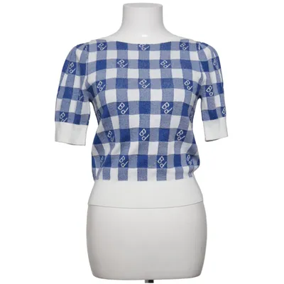 Topp (Blå, Vit) från Baum Und Pferdgarten Metallfiber, Polyester, Viskos