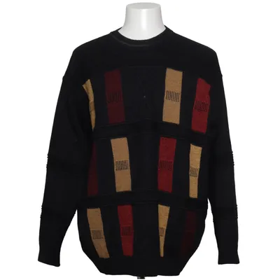 Tröja (Svart, Röd, Gul) från Dardano Akryl, Ull