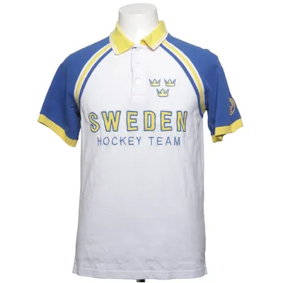 Poloshirt (Wit, Blauw, Geel) van Tre Kronor Katoen, Polyester