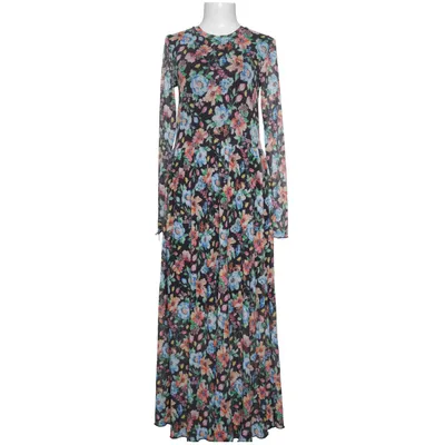 Maxi jurk (Zwart, Meerkleurig) van Moves Elastaan, Polyester, Viscose
