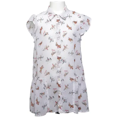 Blus (Vit, Flerfärgad) från Tu Kids Bomull, Elastan, Polyester