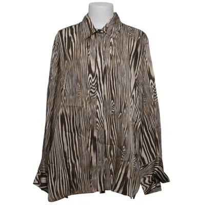 Blouse (Bruin, Beige) van Malina Viscose
