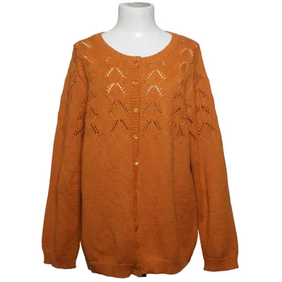 Cardigan (Orange) fra Indiska Akryl, Alpacauld, Polyester