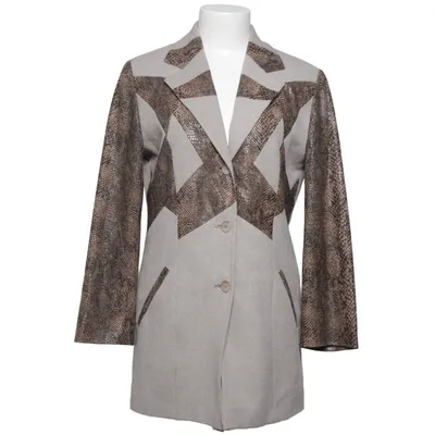 Blazer (Beige, Brun, Flerfarvet) fra Jean Claire Polyester